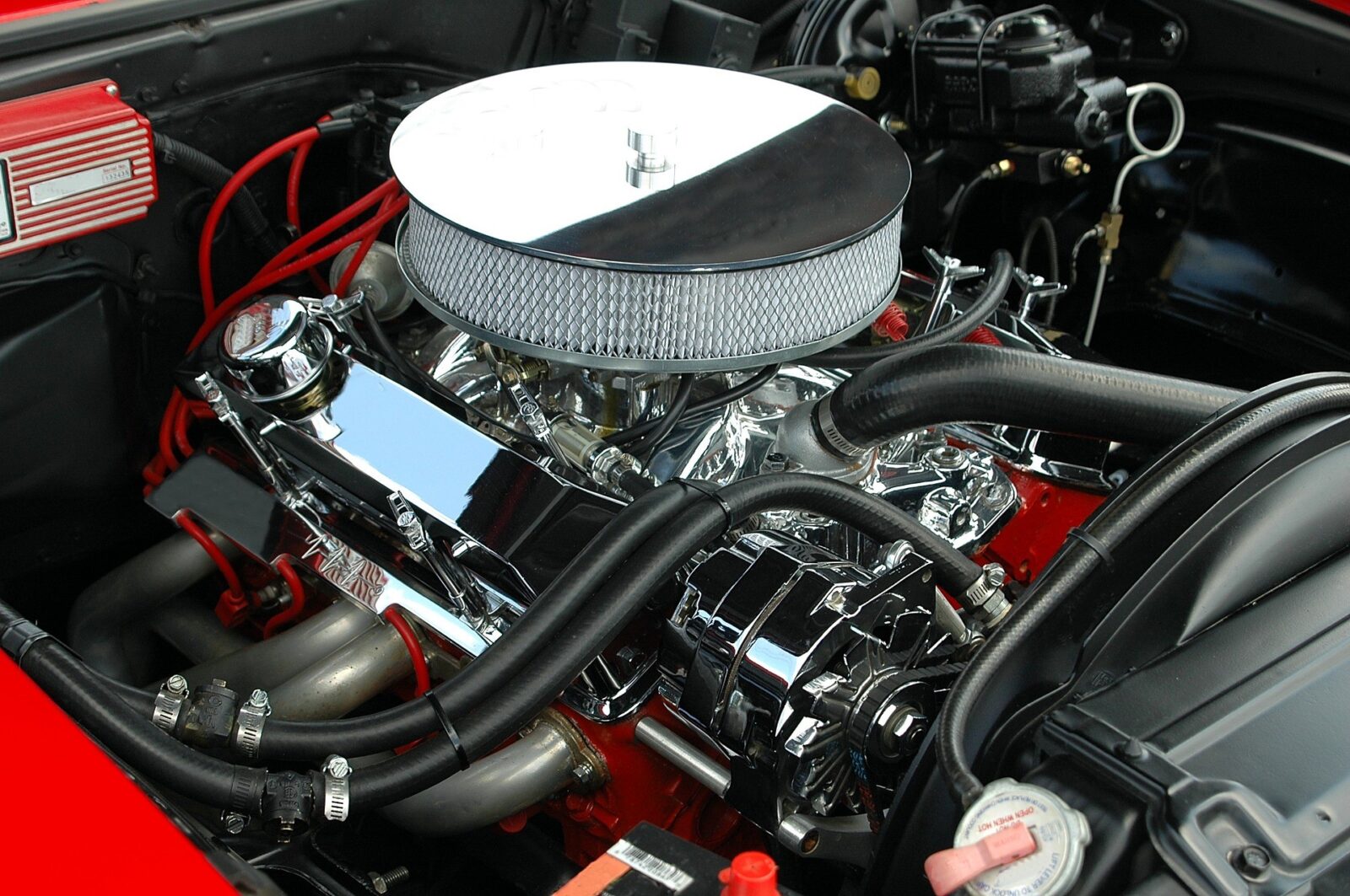 Insides of a car engine